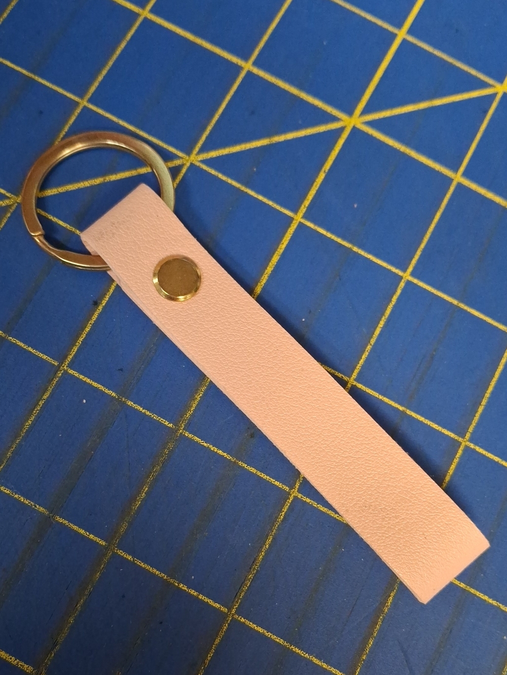 Pink Pleather 3" Keyring Purse Charm